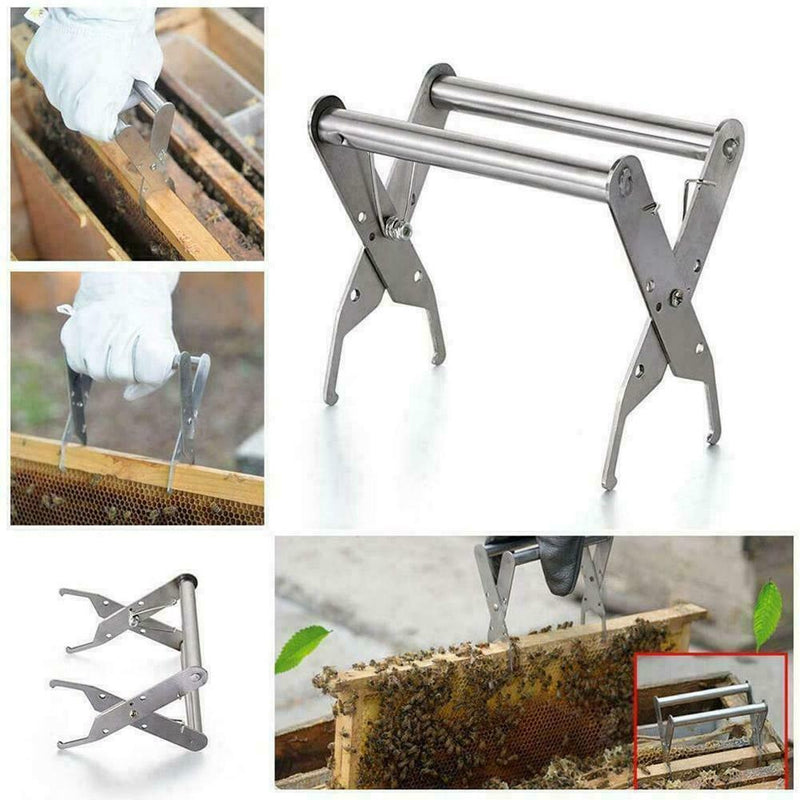 Beekeeping Stainless Steel Grip Tool Hive Frame Holder Lifter Frame Capture J1D4