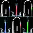 7 Colors LED Water Stream Faucet Light Automatic Changing Spout Shower Sink X8E5
