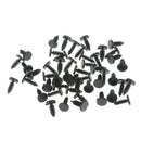 50Pcs 20413107 Plastic Rivets Fastener Push Clips Black For Car Auto  BLK