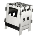 Outdoor Cooking Durable Stainless Steel Folding Pocket Alcohol Wood Stove