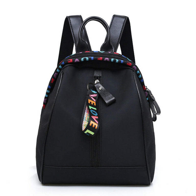 Durable Large Capacity Oxford Ch Wearproof Women Backpack Ribbon Pendant