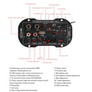 220V 12V Bluetooth Stereo Subwoofer Amplifier Board Dual Mic for 5" Speaker
