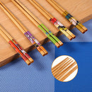 5Pairs Japanese Natural Bamboo Chopsticks Gift Sushi Chinese Food Dietary To MO