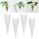 4x Cone Living Room Glass Vase Air Hydroponic Plant Terrarium Planter Pot