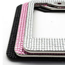 2 pcs Metal Black License Plate Frame Car Tag Cover with Screw Waterproof