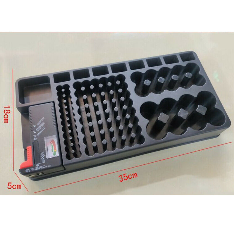 98 Battery Caddy Storage Holder Rack Organizer BT-168  AAA AA D C 9V