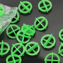 100 Pcs 1.5 Mm Green Tile Cross Tile Leveling Adjustment Wedge Retainer Til