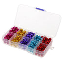 300 Pieces Mixed Colors Jingle Christmas Bells Loose Beads Charms 8mm Jewelry