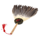 Chinese Sanguo Kongming Feathers Fan Wisdom Holy Zhugeliang Hand Held Fan