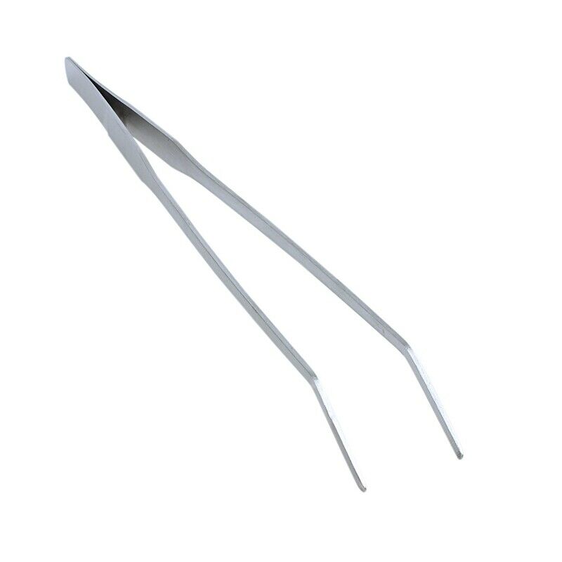 Plant Stainless Steel Curved Tweezer Clip for Fish Tank