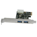 2-Port Superspeed Usb 3.0 Pci-E Pcie Pci Express 4-Pin Ide Expansion Connec Z1B9