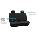 Auto Seat Covers for Car Sedan Truck Van Universal Seat Covers, black D1U4