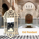 Ramadan Wooden Eid Mubarak Decor for Home Muslim Pendant Festival Party Supplies