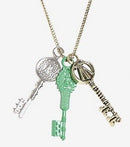 Ready Player One Movie Three Keys Charm Pendant Necklace 1st 2nd 3rd Gift