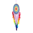 1pc Crochet Flower Dream Catcher Handmade Wind Chimes Hanging Pendant Decor