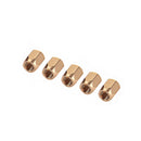 5 Pack Brass Guitar Truss Rod Nut Musical Instrument Parts 9x7mm