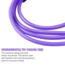4 Tube Resistance Band Sit-up Pedal TPE Fitness Pull Rope Expander (Purple)