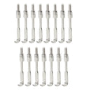 24 Pcs Chrome Plated Traditional Banjo Hooks with Nuts Banjo Accessory