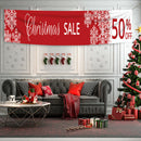 Christmas Banner Porch Decoration Background Cloth Festival Shop Supplies