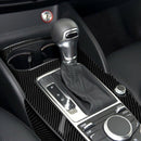 3Pcs Car Interior Accessories Carbon Fiber Gear Shift Knob Dashboard Cover