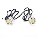 2PCS 23mm LED Eagle Eye White Daytime Running DRL Light Tail Car Auto 10W 12V BX