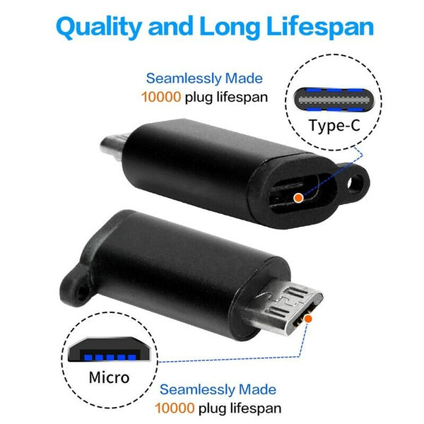 Micro-USB Adapter Type C to Micro-USB Male OTG USB A Converter For Android  A7T9
