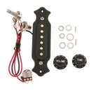 Replacement Electric Guitar Single Coil Pickup Kit with Volume&Tone Knobs