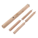 Bird Perch Parrot Birdcage Stand Natural Toys Wooden Branches Climbing StaiS Ew