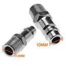 10 PCs Euro Hose Fitting Male Female Quick Release Air Line Hose Couplings  I4S2