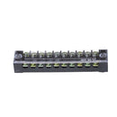 TB-1510 10 Positions Dual Rows Covered Screw Terminal Block 600V 15A JR