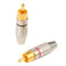 10pcs RCA Soldering Connector Audio Video Plug DIY RCA Speaker Adapter Plug A