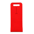 Red Thick Wine Bottle Carrier Bag Cooler for Picnic Beach Airplane Travel