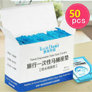 50pcs Disposable Travel Safety PE Plastic Toilet Seat Cover Mat Cushion Mat