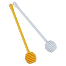 2Pcs Honey Dipper Jam Stir Sticks Long Handle Yellow + White U2J2