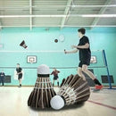 Training Durable Stable Black Badminton Shuttlecock 12PCS/SET Goose Feather R2Q9