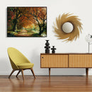 Painting By Numbers Kit DIY River Tree Hand Painted Canvas Oil Art Picture A