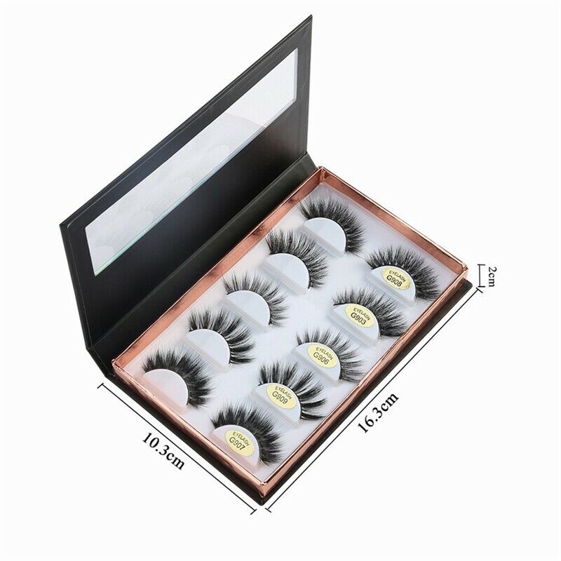 False Eyelash Plastic Storage Box Case Makeup Cosmetic Case For 5 Pcs Eyela S8J3