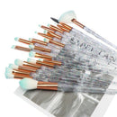 20Pcs/Set Professional Complete Diamond Beauty Makeup Brushes Eyebrow Eyesh S3Q9