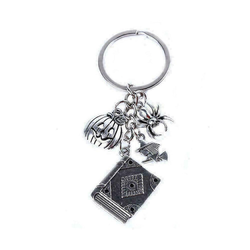 Halloween Key Ring Pumpkin Spell Book Witch Alloy Popular New Key Chain Z3I J1N9