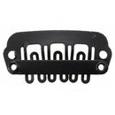 50pcs Black U Shape Clips for Hair Extension Weft 23mm