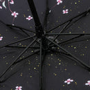 Cherry shade Manually 3 fold fold umbrella women Vinyl sun change umbrella