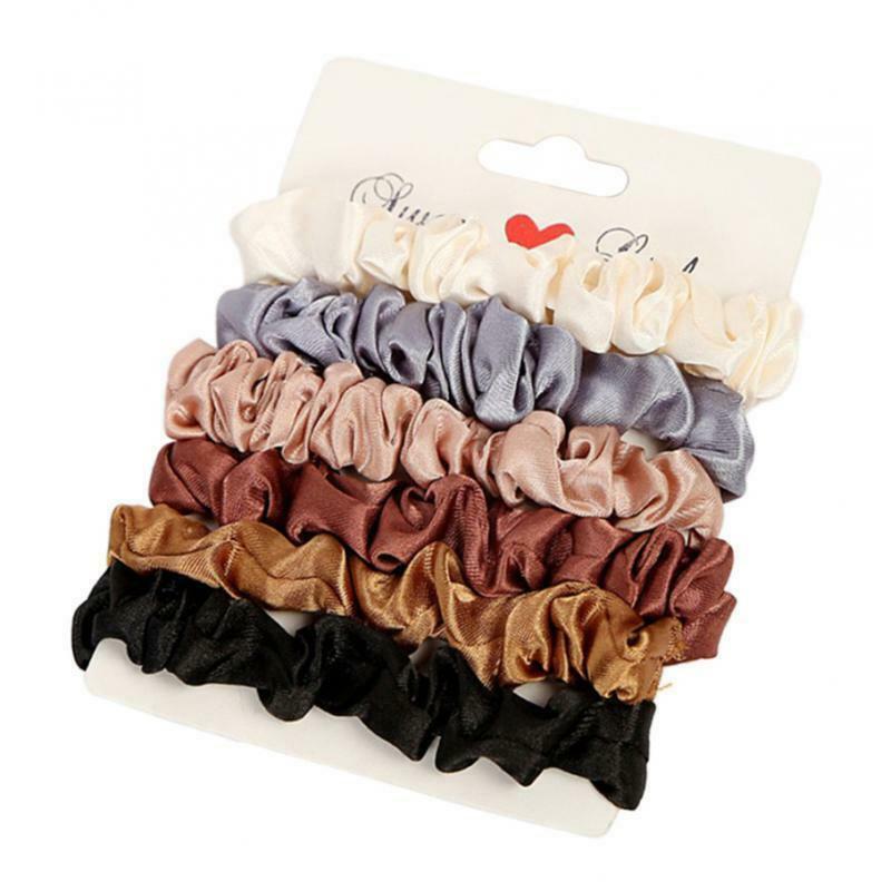 6x Women's Scrunchy Stretch Stretch Ties Ring Accessories