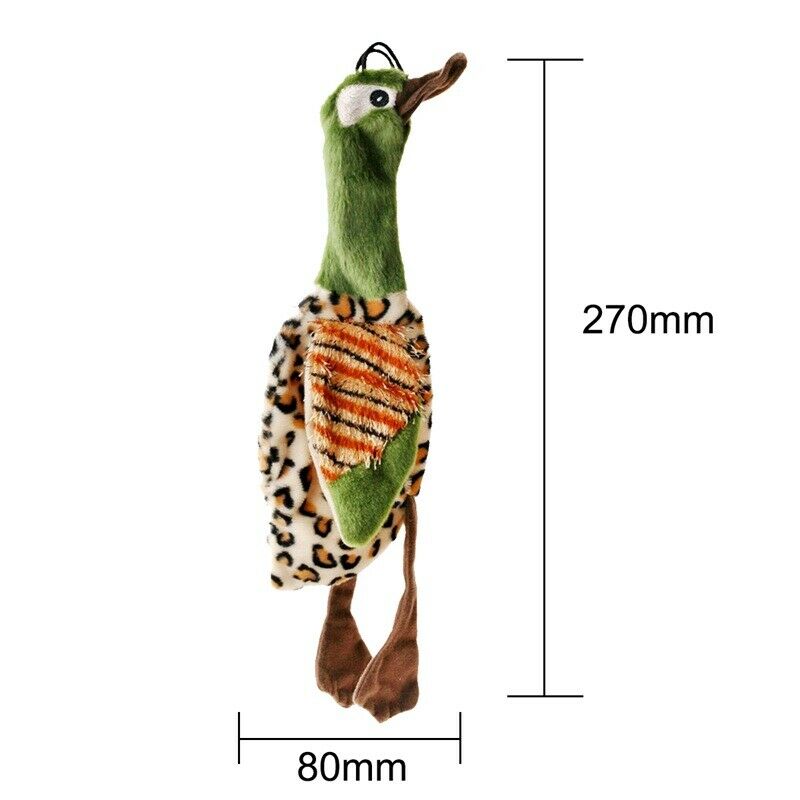 Pet Dog Puppy Cute Squeak Plush Bird Stuffing Interactive Sound Play Toys-G D9X9