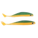 2pcs Soft Silicone Bait Artificial Simulation Worm Lure T Tail Lifelike Bait
