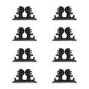 8pcs Adhesive Car Wire Clips Cord Earphone USB Cable Clamp Holder Organizer
