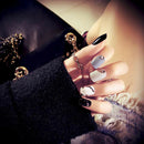 24pcs/set full cover false nail art tips tools short nails diy manicure NTHN LJ