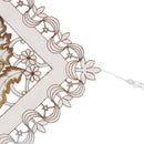 New Table Runner Embroidered Floral Table Cloth Pattern:
