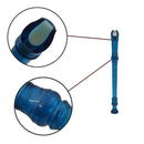 Plastic 8 Holes Soprano Descant Flute+Cleaning Rod for Beginner Gift Blue