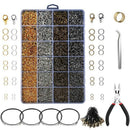 3143Pcs Jewelry Findings Jewelry Making Starter Kit With Open Jump Rings Lo