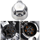 7Pin Round Plug Female Metal Caravan Trailer Part Boat Car RV Socket Con hv2n